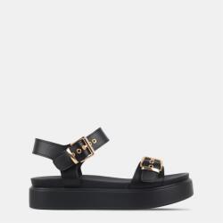 Miso Сандали Miso Women's Chunky Strap Flat Sandals - Black/Gold