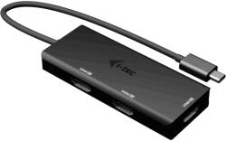 i-tec C31TRIPLE4KHDMIPD video átalakító kábel 0, 2 M USB C-típus 3 x HDMI Fekete (C31TRIPLE4KHDMIPD)