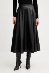 Guess szoknya DELORES fekete, midi, harang alakú, W5BD71 K8S30 - fekete XS