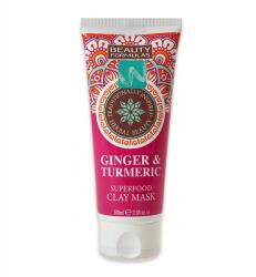 Beauty Formulas maszk agyaggal gyömbér kurkuma 100ml