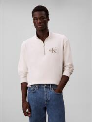 Calvin Klein Men's CKJ Monogram Quarter-Zip Fleece - Chalk 67U