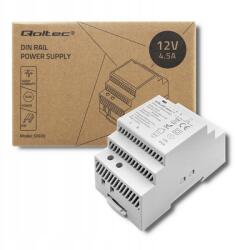 Qoltec Din tápegység 24V 2.5A 60W Qoltec automatizáláshoz Ipari Led Kompakt (50921)