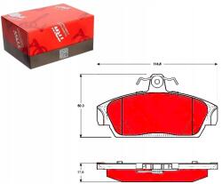 TRW GDB859 Fékbetét készlet, tárcsafékek