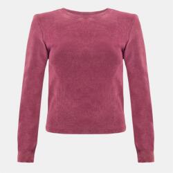 I Saw It First Фланелка с дълъг ръкав I Saw It First Washed Ribbed Long Sleeve Top - Burgundy