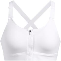 Under Armour Women's Infinity Zipped 2.0 Non Wired High Impact Sports Bra - White