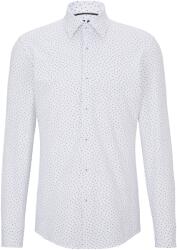 HUGO BOSS Men's P Hank Kent C Plain Long-Sleeve Shirt - White