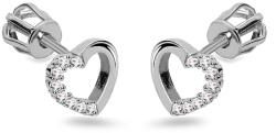 Heratis Forever Fehérarany fülbevaló Szív IZ19418AB