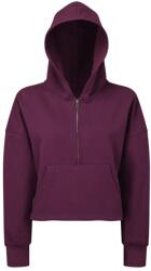 TriDri® Női kapucnis pulóver 1/2 cipzárral - Fuksziaszín | 2XL/3XL (TR077-1000407268)