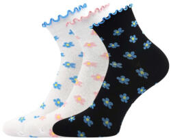Lonka Lányok zokni SOPHINKA dekoratív szegéllyel MIX virágokkal (3 pár) 35-38 125928 (125928)
