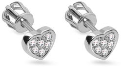 Heratis Forever Csavaros fehérarany fülbevaló Szív IZ21604A