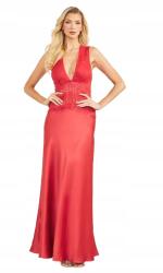 GUESS Piros Ruha Maxi Csipkés Békával M Gml