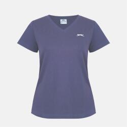 Slazenger Дамска тениска Slazenger Ladies V Neck Tee Shirt - Charcoal