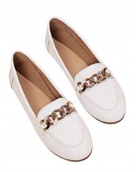 Shein Fehér Női Papucs Arany Lánccal És Strasszokkal 41 1EF (sx2403316438607265)