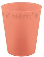 Party Lazacszín Pastel Salmon micro prémium műanyag pohár 250 ml