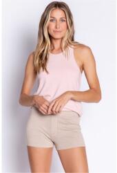PJ Salvage Ribbed Short - Braungrau