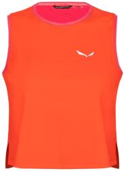 Salewa Women's Dry Hybrid Tank Vest - Red Orange