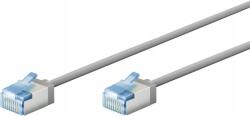 Goobay Patchcord Lan kábel Cat 6A Extra Flex szürke 1m (KLANCAT6AFLEXG0100)