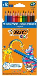 BIC Creioane colorate, 12 culori/set, Kids Evolutions BIC (BC82902914)