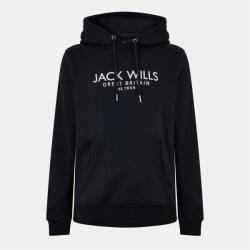 Jack Wills Мъжки суичър Jack Wills Batsford Logo Hoodie Mens - Black