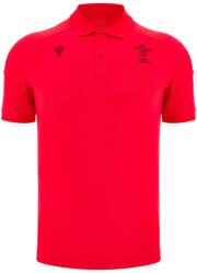 Macron Блуза с яка Macron Wales Rugby Travel Polo Shirt 2025 Adults - Red