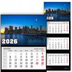  Háromrészes Naptár 2026 Fali Irodai Divatos Stílus Dekorációs Ajándék (KALENDARZ STYL TRÓJDZIELNY 2026 BIUROWY MODNY)