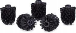 Relaxdays Cserélhető Wc Kefefejek 5 Db 12 mm-ES Fej Fekete (4052025967680)