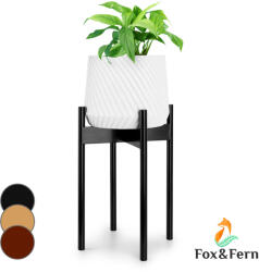 Blumfeldt Zeist, virágállvány, 2 magasságban, kombinálható, betolható dizájn, természetes (PS-DARK-M-TALL)