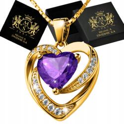 Mennica Świdnicka Nyaklánc Arany Ezüst 925 Lánc Medállal Ajándék Feleségnek Strassz