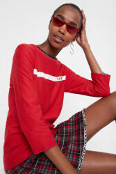 Desigual Piros 3/4-ES Ujjú Póló (L) (343673)