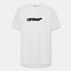 Off White Тениска Off White Men's Spray Arrow Arrow Logo Print T-Shirt - White-Black
