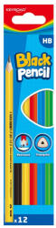 Keyroad Grafitceruza, HB, háromszögletű, 12 db/bliszter, Keyroad, vegyes színek (KR972792) - officefirst