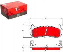 TRW Hátsó fékbetét kpl. GDB3129