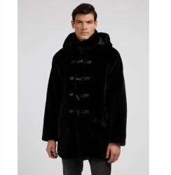 GUESS Fekete Plüss Kapucnis Kabát (M) (594791)