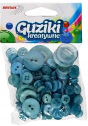 Brewis Dekorációs Gombok 40G Kék MIX Brewis Méretben (5906190686589)