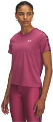 Under Armour Women's Tech Taping Short-Sleeve Performance Gym Top - Fuschia Dusk