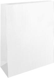  Tasak redős-talpas tasak 20x30x7cm, kraft fehér (37589) - officefirst