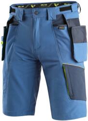 CXS Pantaloni scurți de lucru CXS NAOS - Albastră / albastră / galbenă | 52 (1060-100-406-52)
