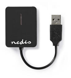 Nedis CRDRU2300BK kártyaolvasó, All-in-One, USB 2.0, kompakt, fekete