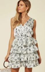 UNIQUE21 Szatén Ruha Fodros (32) (349724)