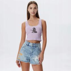 Guess Lila Bordázott Nyomott Mintás Felső (xs) (594302)