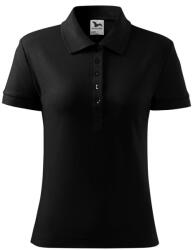 MALFINI Tricou damă polo Cotton Heavy - Neagră | 2XL (2160117)