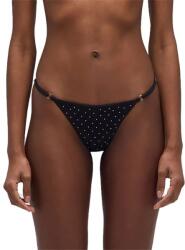 SUNDEK Keer briefs with adjustable side ties and rhinestones bikini bottom - Black (Black)