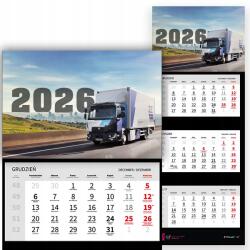  Háromrészes Naptár 2026 Év Függő Irodai Fali Autósoknak (Kalendarz 2026 Dla Kierowców Mix Wz)