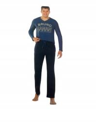Szachownica Bruno Banani kétrészes férfi pizsama XXL-es méret 60/62 60 62 100% Pamut (4055389056649)