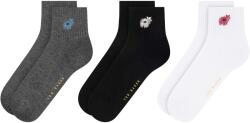 Ted Baker Чорапи Ted Baker Women's Quarter Socks - Grey/Black