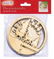 Aliga Fa Formák Akril Golyókhoz 12CM Szarvas Alig (5902150641162)