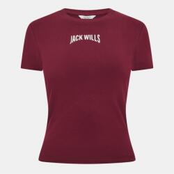 Jack Wills Бебешка тениска Jack Wills Women's Graphic Baby Slim Fit T-Shirt - Wine