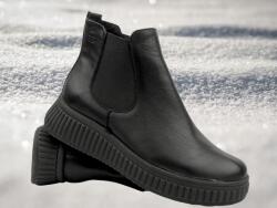 Helios Női Bokacsizma Helios 510P Fekete Könnyű Természetes Bőr Pl (510P.012)