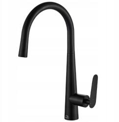 Laveo Magas Konyhai Csaptelep Kifolyócsővel, Fekete Laveo (NALDA BAY 768D)