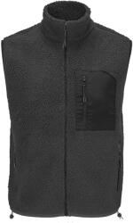 SOL'S Vestă de lână Sherpa Fury - Gri închis / neagră | XS (SOLS-04041-1000350104)